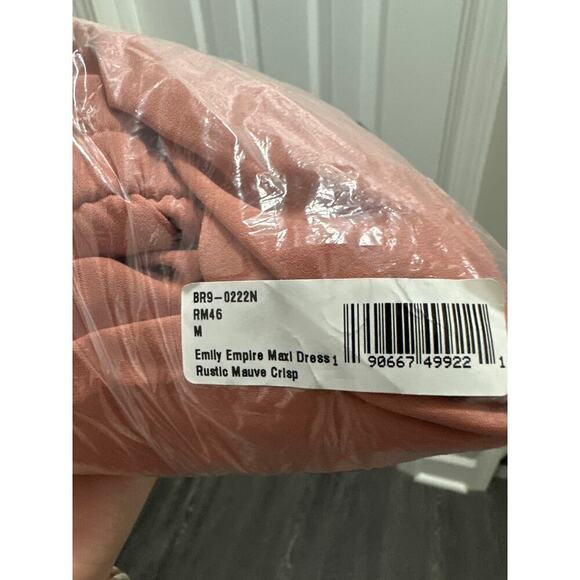 Show Me Your Mumu Emily Empire Maxi Dress Rustic Mauve Bridesmaids Dress MEDIUM - Picture 4 of 5